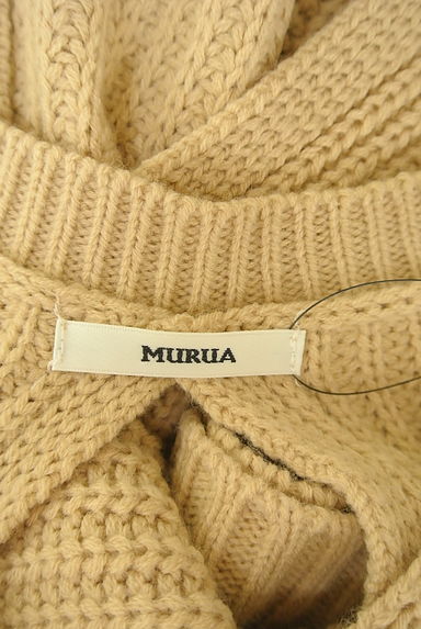 MURUA（ムルーア）の古着「ウエストリボンバッククロスニット（セーター）」大画像６へ