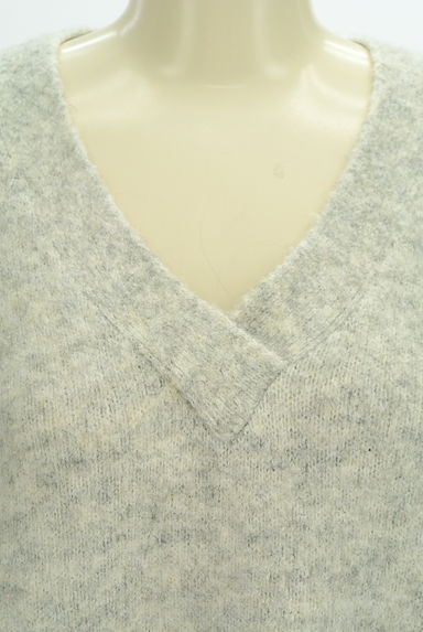 MOUSSY（マウジー）の古着「Vネックニットプルオーバー（セーター）」大画像４へ