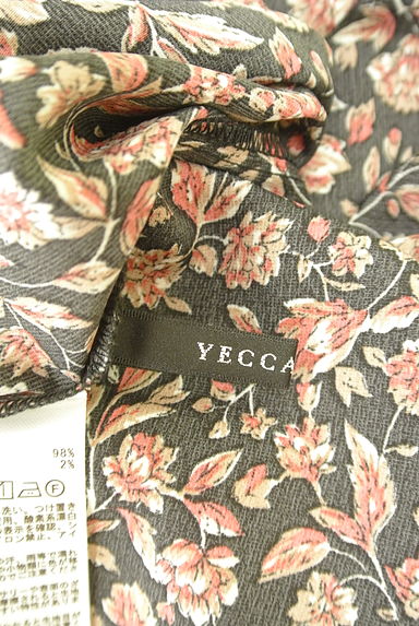 YECCA VECCA（イェッカヴェッカ）の古着「フラワーシフォンフレンチスリーブブラウス（カットソー・プルオーバー）」大画像６へ