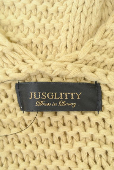 JUSGLITTY（ジャスグリッティー）の古着「ケーブル編みニットカーディガン（カーディガン・ボレロ）」大画像６へ