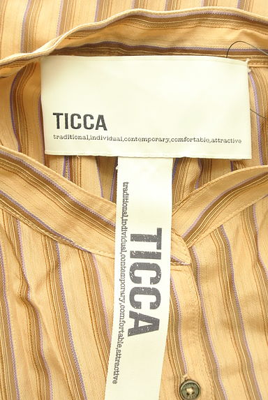 ticca（ティッカ）の古着「マルチストライプロングシャツワンピース（ワンピース・チュニック）」大画像６へ
