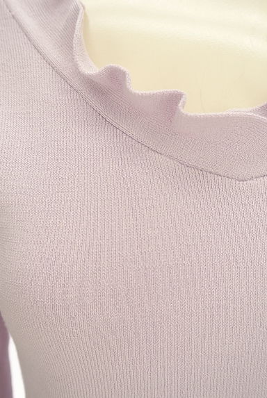 MISCH MASCH（ミッシュマッシュ）の古着「フリルネック９分袖ニット（ニット）」大画像４へ