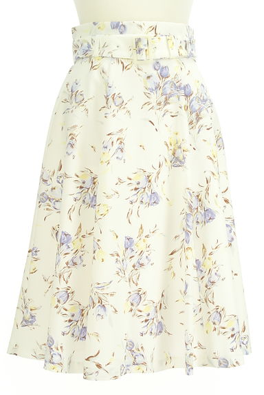 LAISSE PASSE（レッセパッセ）の古着「ハイウエスト花柄フレア膝下丈スカート（スカート）」大画像１へ