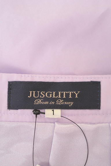 JUSGLITTY（ジャスグリッティー）の古着「サテンタック膝下丈スカート（スカート）」大画像６へ