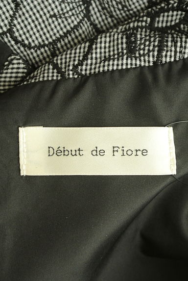 Debut de Fiore by LAISSE PASSE（デビュー・ド・フィオレ）の古着「ベルト付き花刺繍膝下ワンピース（ワンピース・チュニック）」大画像６へ