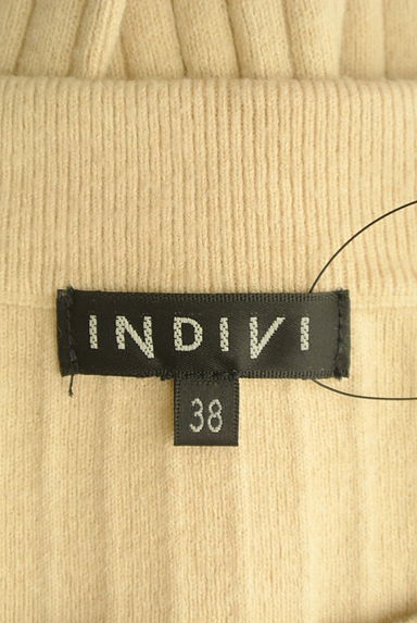 INDIVI（インディヴィ）の古着「ドロップショルダーリブニットトップス（ニット）」大画像６へ