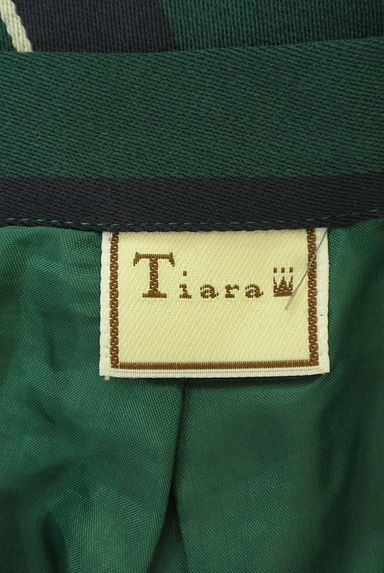 Tiara（ティアラ）の古着「マルチストライプ膝丈フレアスカート（スカート）」大画像６へ