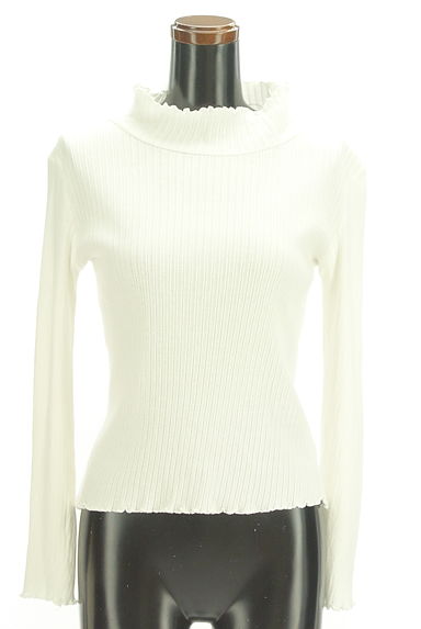 FREAK'S STORE（フリークスストア）の古着「メロウフリルハイネックリブニット（ニット）」大画像１へ