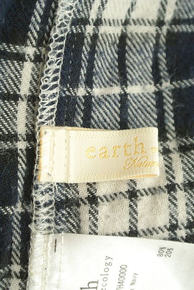 earth music&ecology（アースミュージック＆エコロジー）の古着「スキッパーカラーロングフランネルシャツ（カジュアルシャツ）」大画像６へ