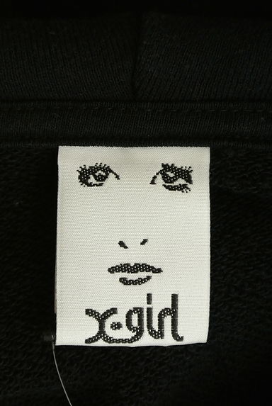 X-girl（エックスガール）の古着「ロゴワッペン付きフーディパーカー（スウェット・パーカー）」大画像６へ