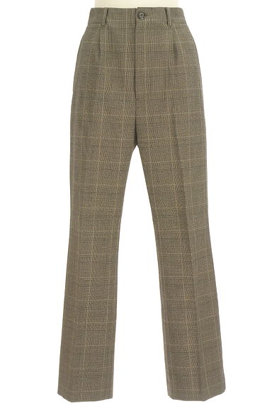 UNITED ARROWS（ユナイテッドアローズ）の古着「スリットヘム裏起毛センタープレスチェックパンツ（パンツ）」大画像１へ