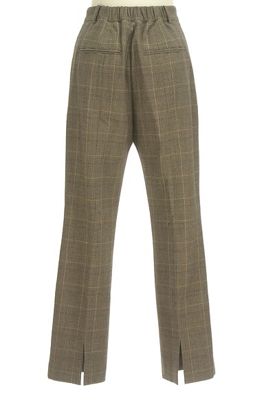 UNITED ARROWS（ユナイテッドアローズ）の古着「スリットヘム裏起毛センタープレスチェックパンツ（パンツ）」大画像２へ