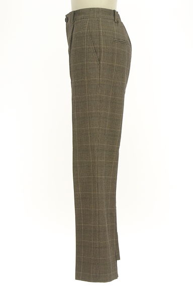 UNITED ARROWS（ユナイテッドアローズ）の古着「スリットヘム裏起毛センタープレスチェックパンツ（パンツ）」大画像３へ
