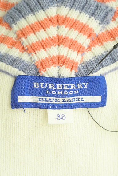 BURBERRY BLUE LABEL（バーバリーブルーレーベル）の古着「ラインリブネックニット（ニット）」大画像６へ