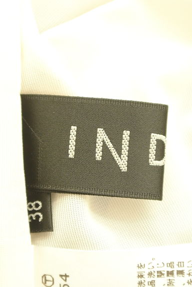INDIVI（インディヴィ）の古着「アルファベット柄プリーツロングスカート（ロングスカート・マキシスカート）」大画像６へ
