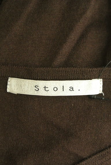 Stola.（ストラ）の古着「Vネックドルマンニットトップス（ニット）」大画像６へ