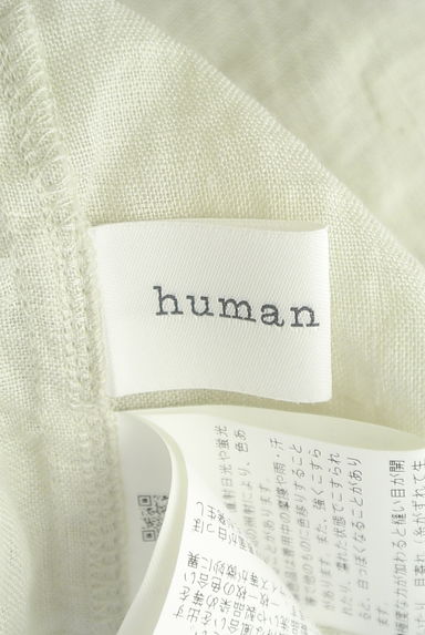 HUMAN WOMAN（ヒューマンウーマン）の古着「バンドカラ―リネンシャツ（ブラウス）」大画像６へ