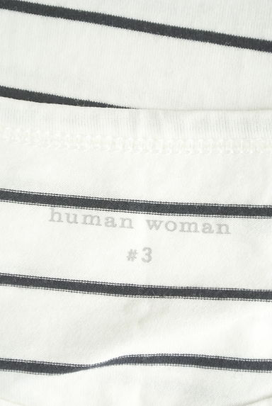 HUMAN WOMAN（ヒューマンウーマン）の古着「ボーダーTシャツ（Ｔシャツ）」大画像６へ