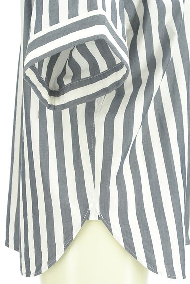 MACKINTOSH LONDON（マッキントッシュ ロンドン）の古着「ストライプ柄スキッパーシャツ（ブラウス）」大画像５へ