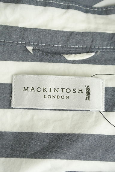 MACKINTOSH（マッキントッシュ）の古着「ストライプ柄スキッパーシャツ（ブラウス）」大画像６へ
