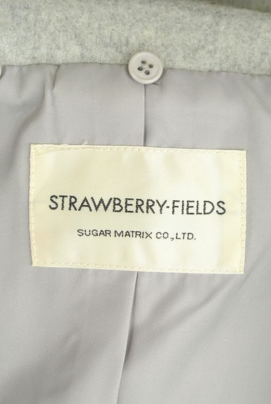 STRAWBERRY-FIELDS（ストロベリーフィールズ）の古着「ファー付きウール混ライダースジャケット（ブルゾン・スタジャン）」大画像６へ