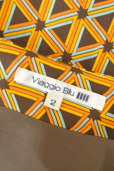 Viaggio Blu（ビアッジョブルー）の古着「幾何学模様ミモレフレアスカート（スカート）」大画像６へ