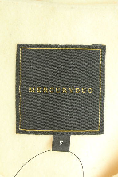 MERCURYDUO（マーキュリーデュオ）の古着「ファー切替ノーカラーロングコート（コート）」大画像６へ