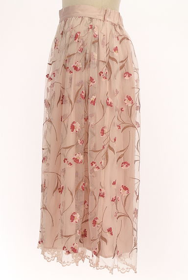 LAISSE PASSE（レッセパッセ）の古着「花刺繍入りミディスカート（ロングスカート・マキシスカート）」大画像３へ