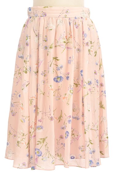 LAISSE PASSE（レッセパッセ）の古着「花柄シフォンミディスカート（スカート）」大画像１へ