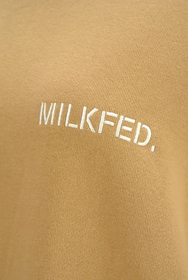MILKFED.（ミルク フェド）の古着「ロゴプリント入りスリーブ膝下スウェットワンピ（ワンピース・チュニック）」大画像４へ