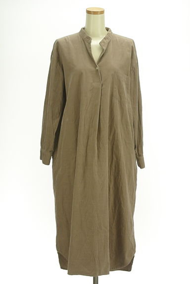 URBAN RESEARCH Sonny Label（サニーレーベル）の古着「キーネックコーデュロイミモレワンピース（ワンピース・チュニック）」大画像１へ