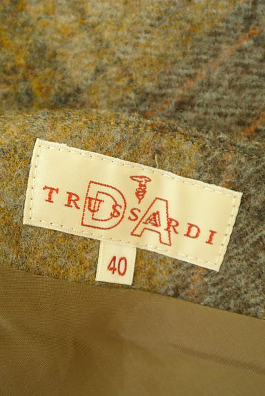 TRUSSARDI（トラサルディ）の古着「膝丈チェック柄ウールスカート（スカート）」大画像６へ