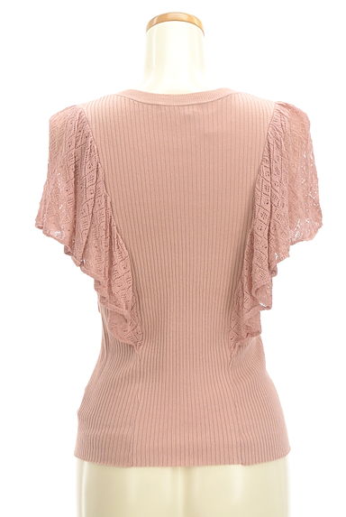 PROPORTION BODY DRESSING（プロポーションボディ ドレッシング）の古着「レース袖リブニットトップス（ニット）」大画像２へ