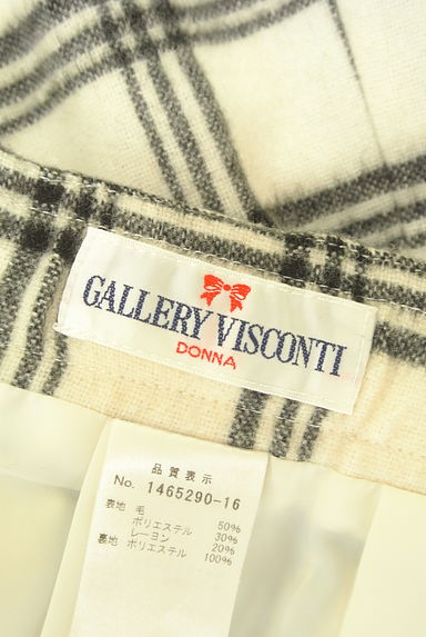 GALLERY VISCONTI（ギャラリービスコンティ）の古着「バックリボンチェック柄ミディスカート（スカート）」大画像６へ