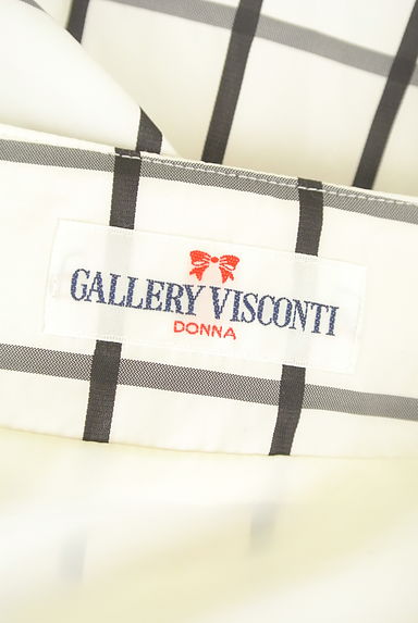 GALLERY VISCONTI（ギャラリービスコンティ）の古着「ウエストリボンチェック柄ミディフレアスカート（スカート）」大画像６へ