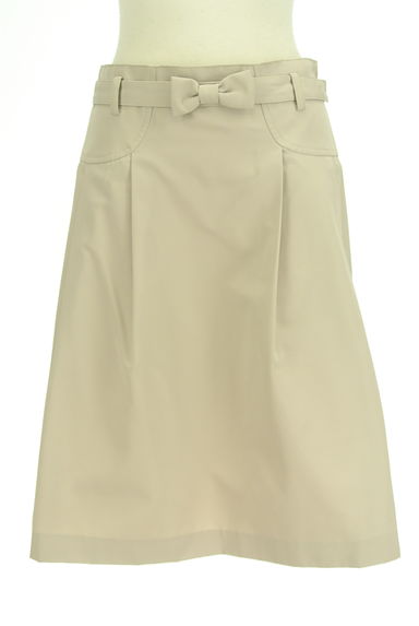 GALLERY VISCONTI（ギャラリービスコンティ）の古着「リボン付きベルトミディフレアスカート（スカート）」大画像１へ
