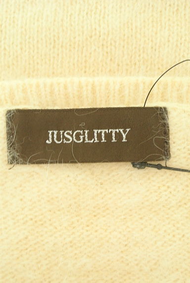 JUSGLITTY（ジャスグリッティー）の古着「Vネックふわふわニット（ニット）」大画像６へ