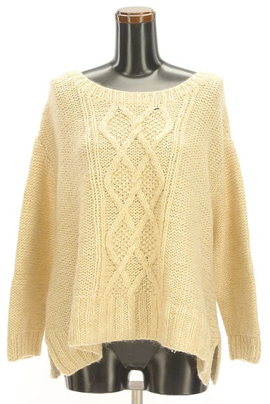 JILLSTUART（ジルスチュアート）の古着「ケーブル編みワイドニットプルオーバー（セーター）」大画像１へ