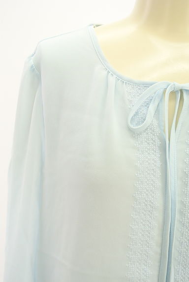 ANAYI（アナイ）の古着「フロント刺繍シフォンカットソー（カットソー・プルオーバー）」大画像４へ
