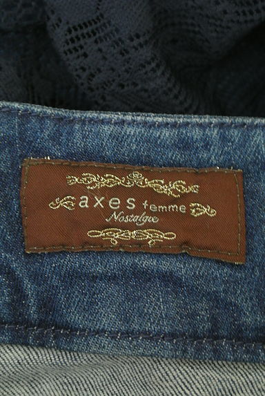 axes femme（アクシーズファム）の古着「レースフリルロングデニムスカート（ロングスカート・マキシスカート）」大画像６へ