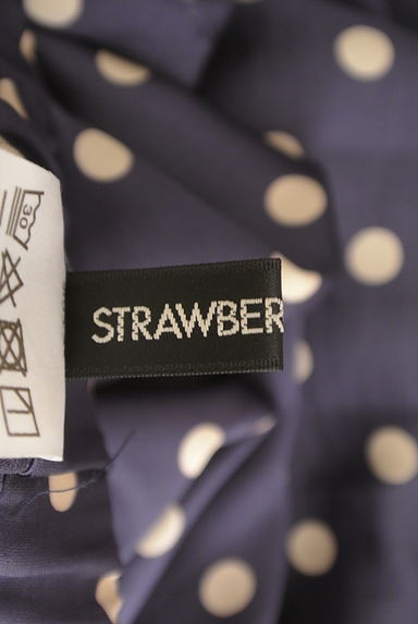 STRAWBERRY-FIELDS（ストロベリーフィールズ）の古着「ウエストリボンニットトップス＋ドット柄ワイドパンツ（セットアップ（ジャケット＋パンツ））」大画像６へ