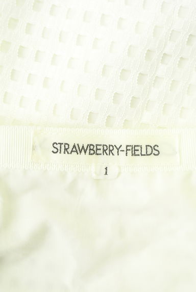 STRAWBERRY-FIELDS（ストロベリーフィールズ）の古着「透かしチェックレース膝上フレアスカート（スカート）」大画像６へ