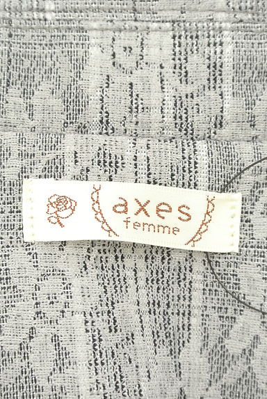 axes femme（アクシーズファム）の古着「シルバーラメチェック×レーステーラードジャケット（ジャケット）」大画像６へ