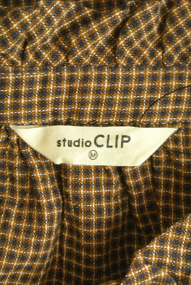 studio CLIP（スタディオクリップ）の古着「フリルバンドカラーチェックブラウス（ブラウス）」大画像６へ