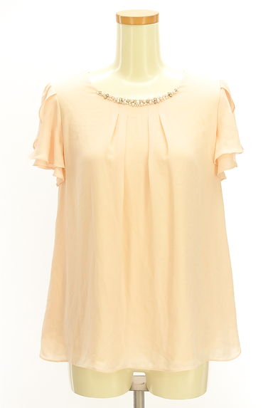 Debut de Fiore by LAISSE PASSE（デビュー・ド・フィオレ）の古着「パールネックシフォンカットソー（カットソー・プルオーバー）」大画像１へ