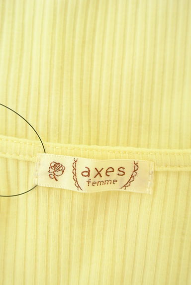 axes femme（アクシーズファム）の古着「９分シフォン袖刺繍入りニット（カットソー・プルオーバー）」大画像６へ