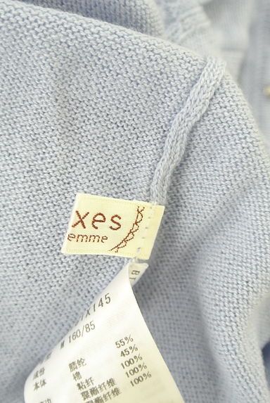 axes femme（アクシーズファム）の古着「刺繍入り８分袖フェミニンニットカーディガン（カーディガン・ボレロ）」大画像６へ