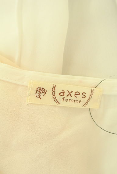 axes femme（アクシーズファム）の古着「リボン付きラグランシフォンカットソー（カットソー・プルオーバー）」大画像６へ