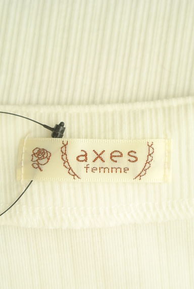 axes femme（アクシーズファム）の古着「バックリボンティンカーベル刺繍カットソー（カットソー・プルオーバー）」大画像６へ