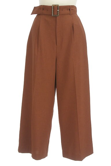 Couture Brooch（クチュールブローチ）の古着「ベルト付きクロップドワイドパンツ（パンツ）」大画像１へ